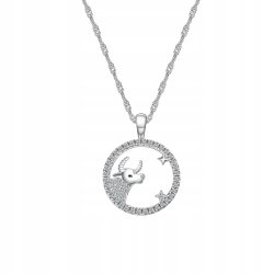 Srebrny naszyjnik damski srebro znak zodiaku byk srebro próba 925