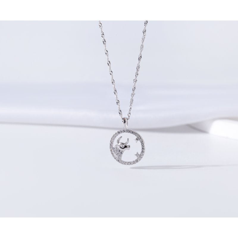 Srebrny naszyjnik damski srebro znak zodiaku byk srebro próba 925