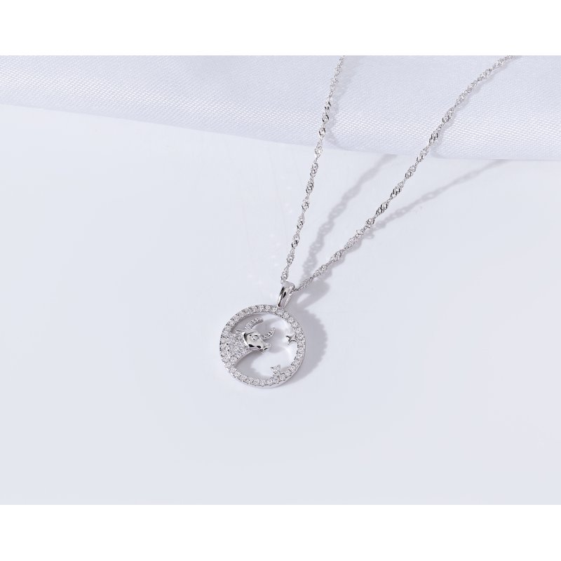 Srebrny naszyjnik damski srebro znak zodiaku byk srebro próba 925