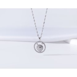 Srebrny naszyjnik damski srebro znak zodiaku lew srebro próba 925