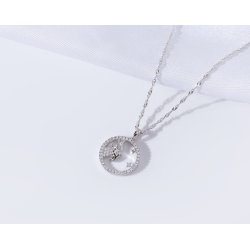 Srebrny naszyjnik damski srebro znak zodiaku koziorożec srebro próba 925