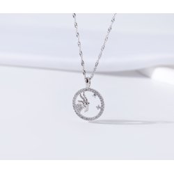 Srebrny naszyjnik damski srebro znak zodiaku koziorożec srebro próba 925