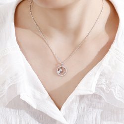 Srebrny naszyjnik damski srebro znak zodiaku koziorożec srebro próba 925