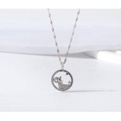 Srebrny naszyjnik damski srebro znak zodiaku baran srebro próba 925