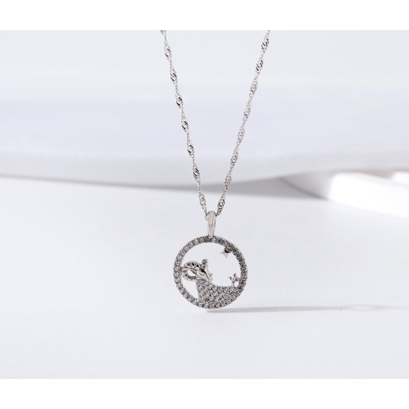 Srebrny naszyjnik damski srebro znak zodiaku baran srebro próba 925