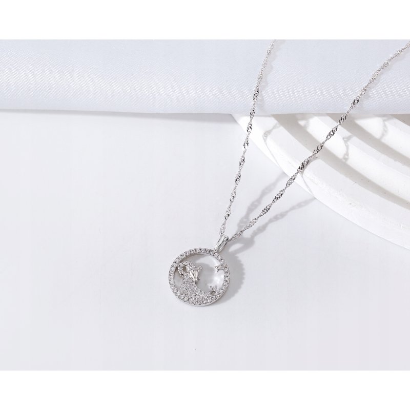 Srebrny naszyjnik damski srebro znak zodiaku baran srebro próba 925