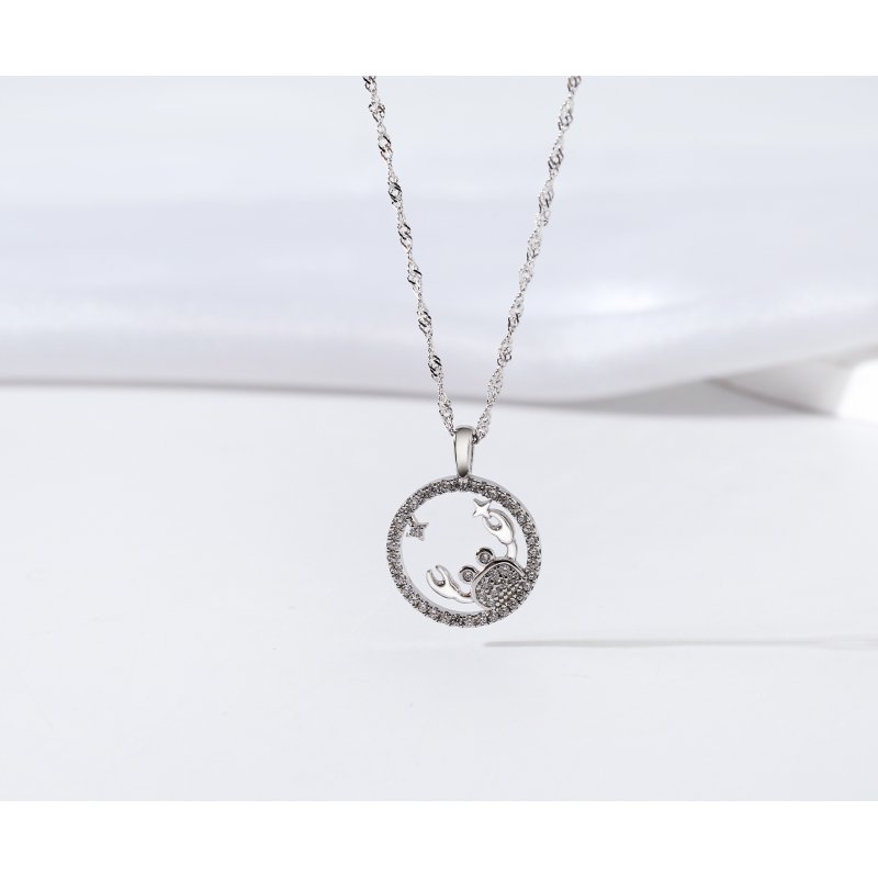 Srebrny naszyjnik damski srebro znak zodiaku rak srebro próba 925