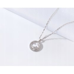 Srebrny naszyjnik damski srebro znak zodiaku rak srebro próba 925