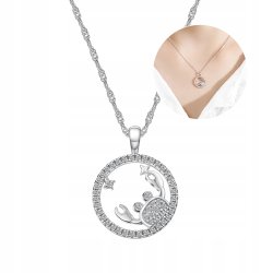 Srebrny naszyjnik damski srebro znak zodiaku rak srebro próba 925