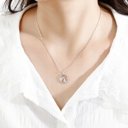 Srebrny naszyjnik damski srebro znak zodiaku wodnik srebro próba 925