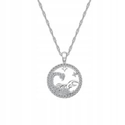 Srebrny naszyjnik damski srebro znak zodiaku skorpion srebro próba 925