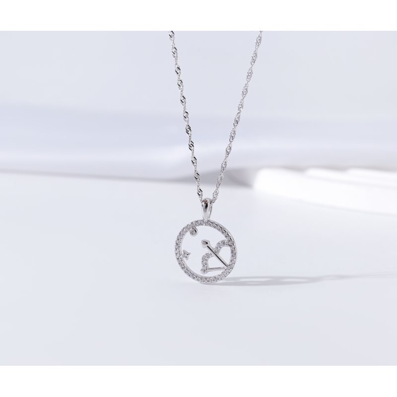 Srebrny naszyjnik damski srebro znak zodiaku strzelec srebro próba 925