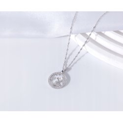 Srebrny naszyjnik damski srebro znak zodiaku strzelec srebro próba 925