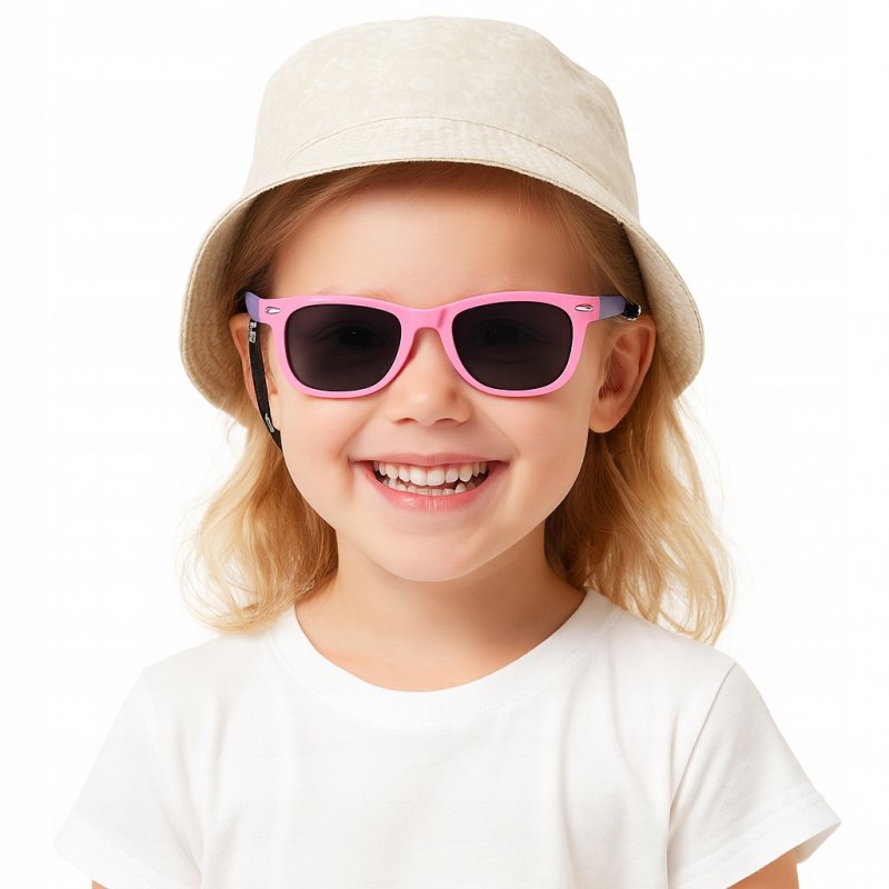 ELASTYCZNE Okulary Przeciwsłoneczne dla Dzieci 4-11 Lat Ochrona UV