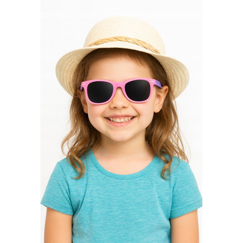 ELASTYCZNE Okulary Przeciwsłoneczne dla Dzieci 4-11 Lat Ochrona UV