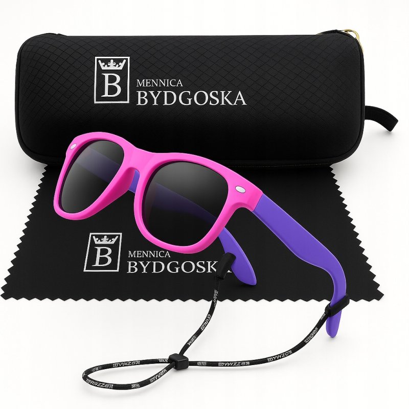 ELASTYCZNE Okulary Przeciwsłoneczne dla Dzieci 4-11 Lat Ochrona UV