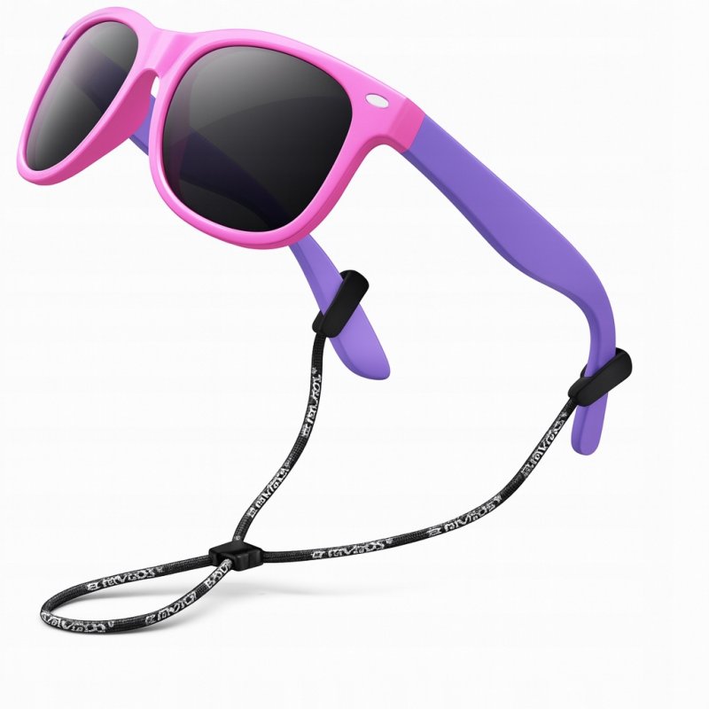 ELASTYCZNE Okulary Przeciwsłoneczne dla Dzieci 4-11 Lat Ochrona UV