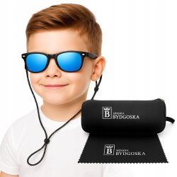 ELASTYCZNE Okulary Przeciwsłoneczne polaryzacyjne dla Dzieci 4-11 Lat etui