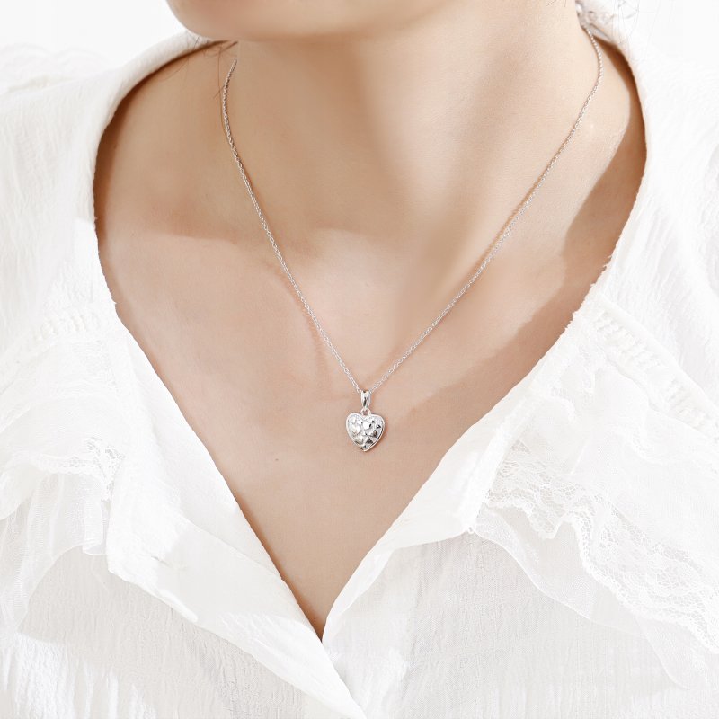 Srebrna zawieszka serce serca wisiorek srebro próba 925