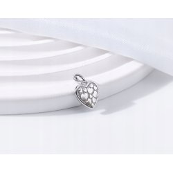 Srebrna zawieszka serce serca wisiorek srebro próba 925