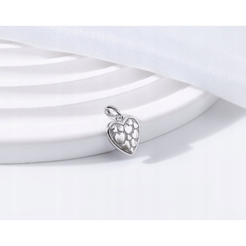 Srebrna zawieszka serce serca wisiorek srebro próba 925