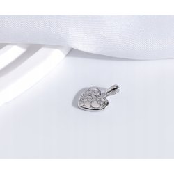 Srebrna zawieszka serce serca wisiorek srebro próba 925