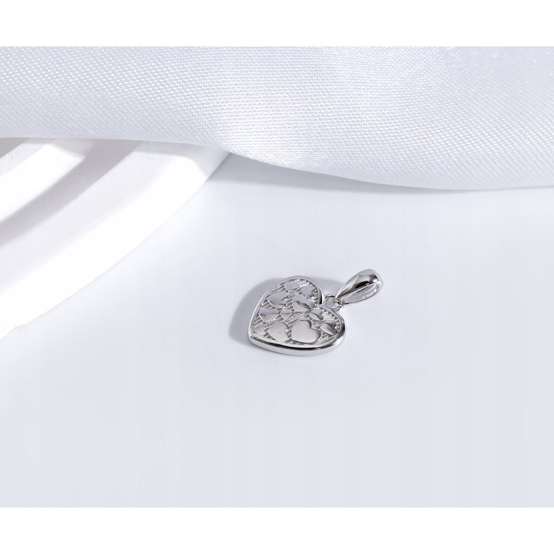 Srebrna zawieszka serce serca wisiorek srebro próba 925