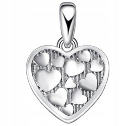 Srebrna zawieszka serce serca wisiorek srebro próba 925