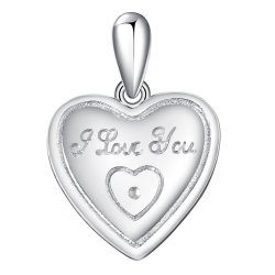 Zawieszka serce miłość wisiorek srebro próba 925