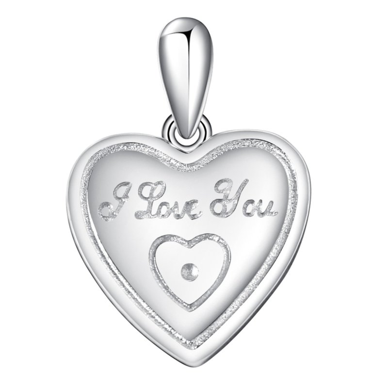 Zawieszka serce miłość wisiorek srebro próba 925