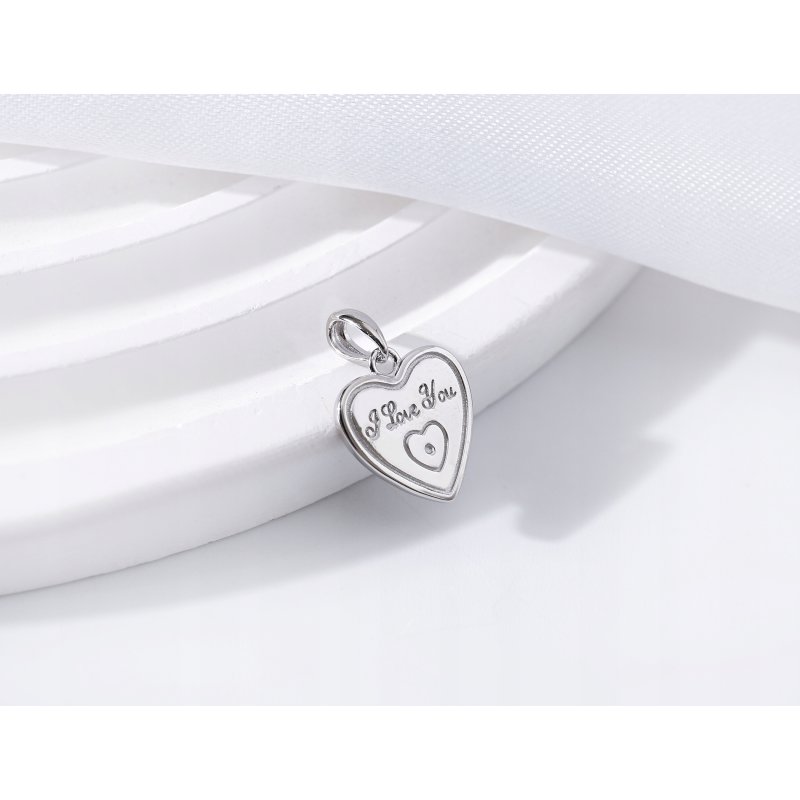 Zawieszka serce miłość wisiorek srebro próba 925