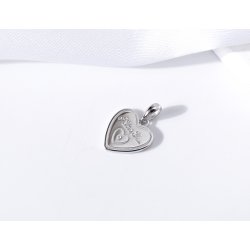 Zawieszka serce miłość wisiorek srebro próba 925