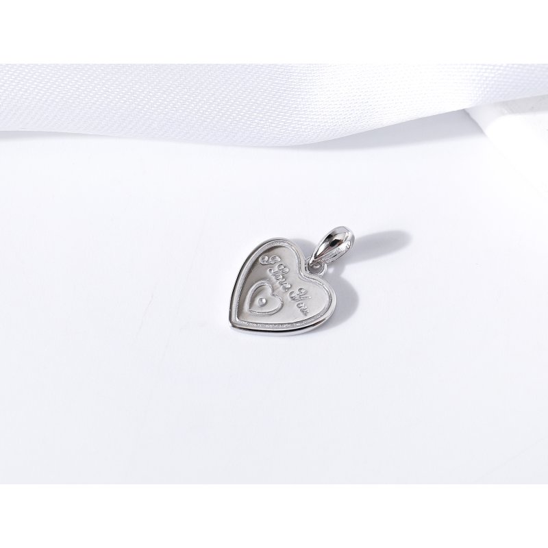 Zawieszka serce miłość wisiorek srebro próba 925