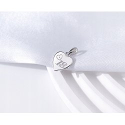 Zawieszka serce 18 lat wisiorek srebro próba 925
