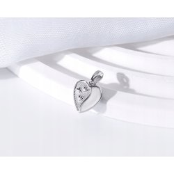 Zawieszka serce serca wisiorek srebro próba 925