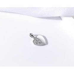 Zawieszka serce serca wisiorek srebro próba 925