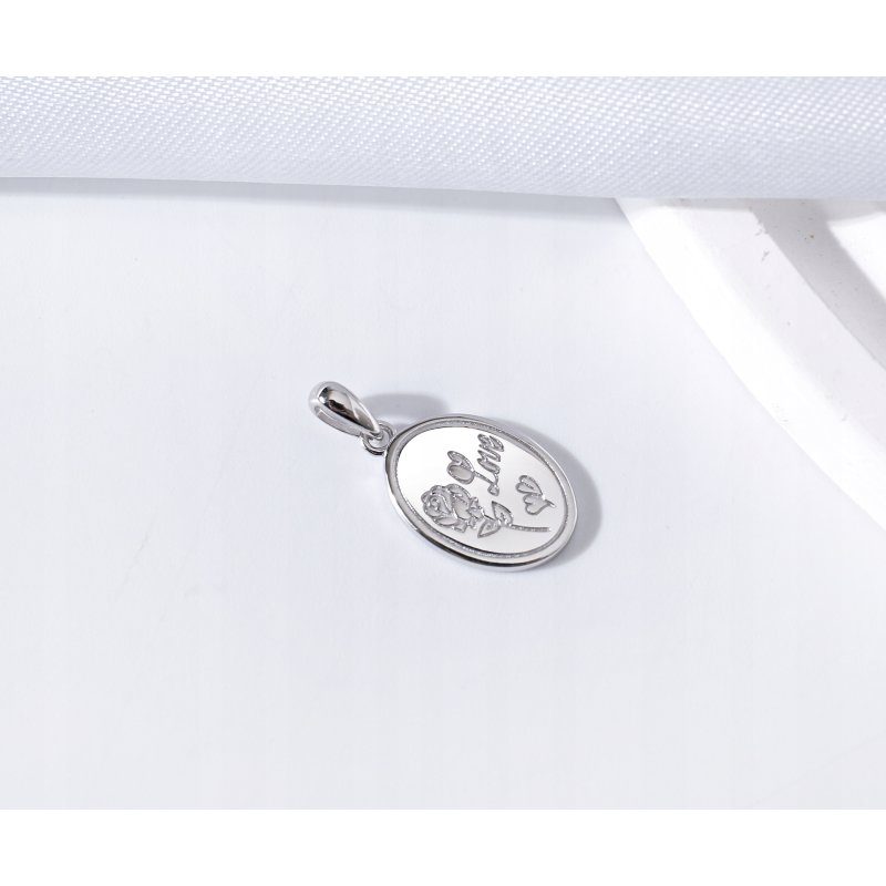 Zawieszka medalik róża miłość wisiorek srebro próba 925