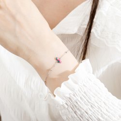 Bransoletka srebrna dla dziewczynki celebrytka konik morski srebro próba 925