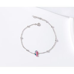 Bransoletka srebrna dla dziewczynki celebrytka konik morski srebro próba 925