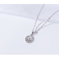 Naszyjnik srebrny łańcuszek z zawieszką anioł srebro próba 925