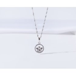 Naszyjnik srebrny łańcuszek z zawieszką anioł srebro próba 925