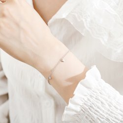 Bransoletka srebrna damska celebrytka serca srebro próba 925