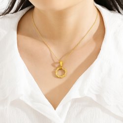 Zawieszka koło splot cyrkonia srebro złocone próba 925