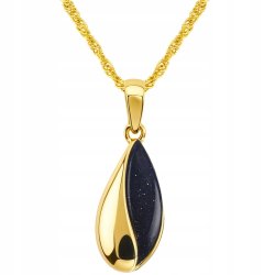 Srebrny naszyjnik pozłacany Noc Kairu próba 925 pozłacany kolor złoty