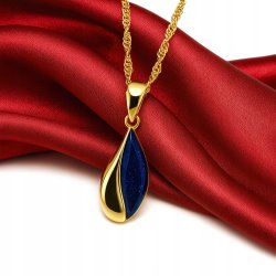 Srebrny naszyjnik pozłacany Noc Kairu próba 925 pozłacany kolor złoty