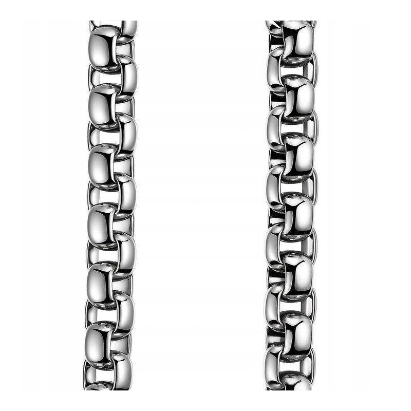 Naszyjnik krzyż stal czarny złota belka kropki stal 316L