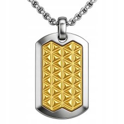 Naszyjnik stal szlachetna srebrny złota plecionka męski stal 316L