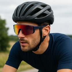 Okulary męskie MB rowerowe polaryzacyjne uv4 stylowe etui