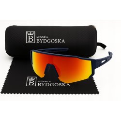 Okulary męskie MB rowerowe polaryzacyjne uv4 stylowe etui