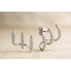 Kolczyki srebrne 925 spirale wkrętki sztyfty srebro próba 925